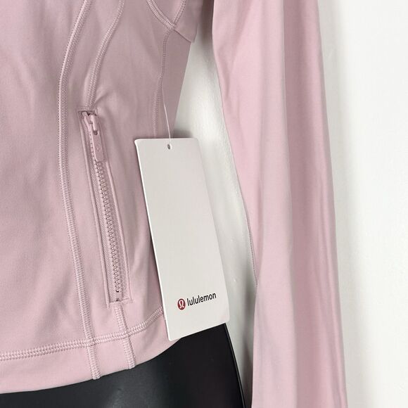 LULULEMON DEFINE CROPPED JACKET  NULU PINK HAZE SIZE 4 RARE - Picture 3 of 14